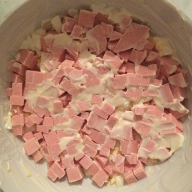 Салат "цветочная поляна" - Шаг 2