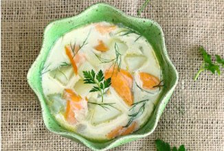 Крем -суп из фенхеля с мандарином