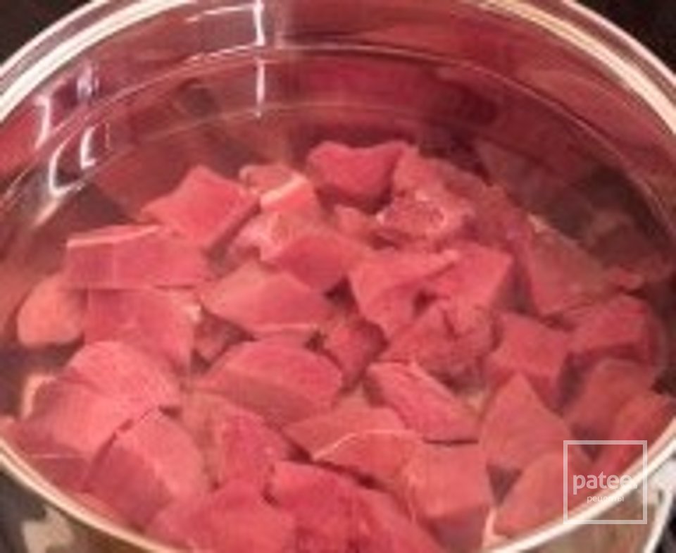 Дзерохис хорци харшот (ხარჩო) - или суп Харчо - Шаг 2