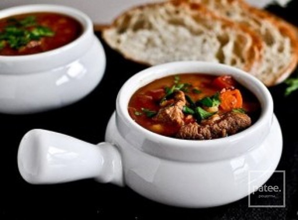 Дзерохис хорци харшот (ხარჩო) - или суп Харчо - Шаг 10