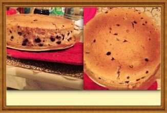 Черничная творожная запеканка