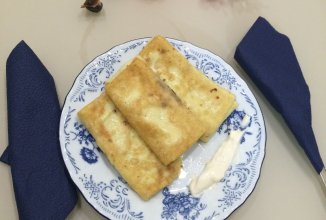 Фаршированные блинчики🌸