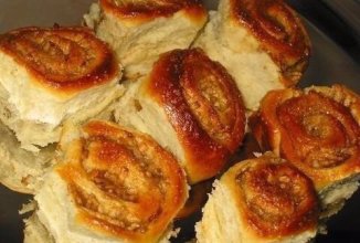 Булочки с яблоком из быстрого теста🍥