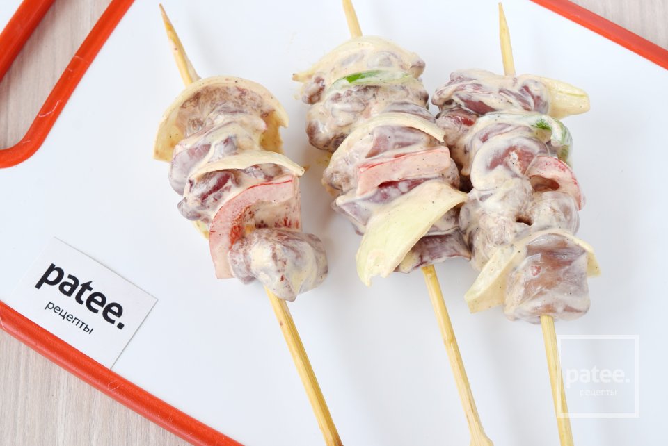 Шашлычки из куриной печени - Шаг 11