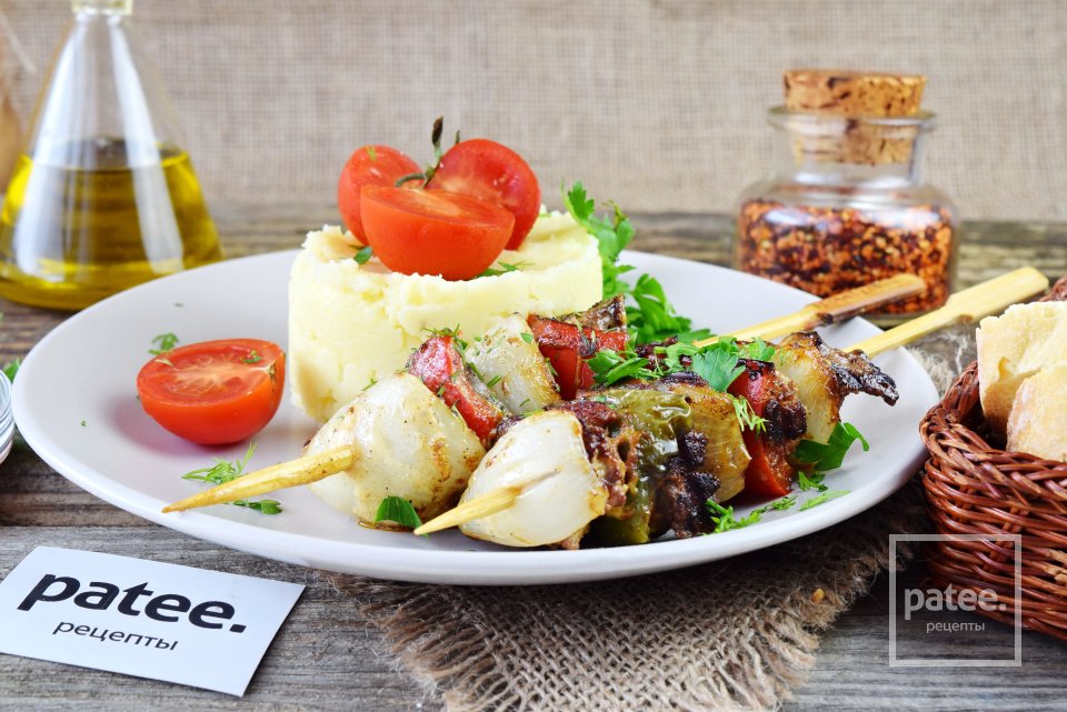 Шашлычки из куриной печени - Шаг 13