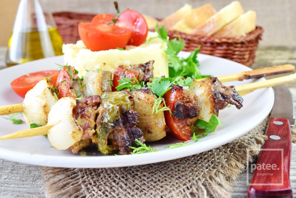 Шашлычки из куриной печени - Шаг 14