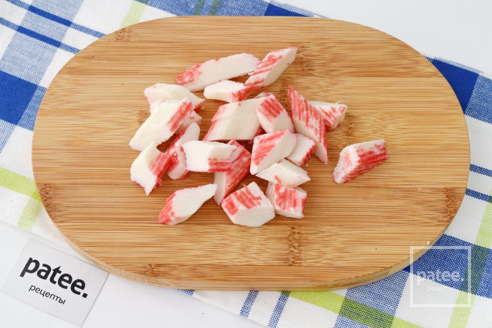 Омлет со шпинатом и крабовыми палочками - Шаг 10