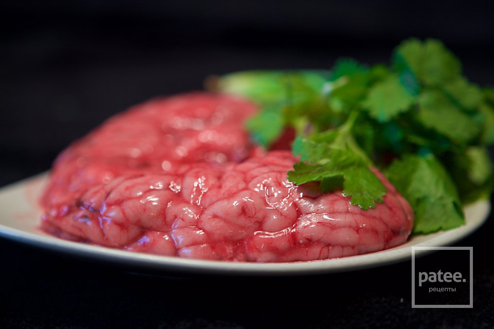 Мозги хрустящие с двойным пюре из цветной капусты и брокколи - Шаг 5