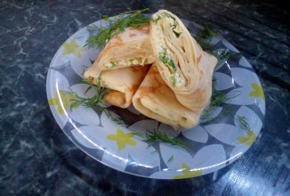 Блины с яйцом и луком