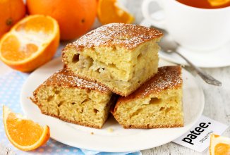 Апельсиновый пирог с бананом