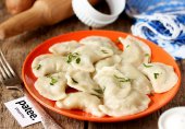Вареники с печенью кролика и картошкой