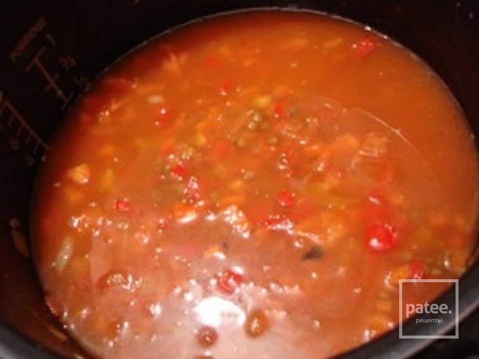 Чечевица с овощами в томатном соусе (в мультиварке) - Шаг 5