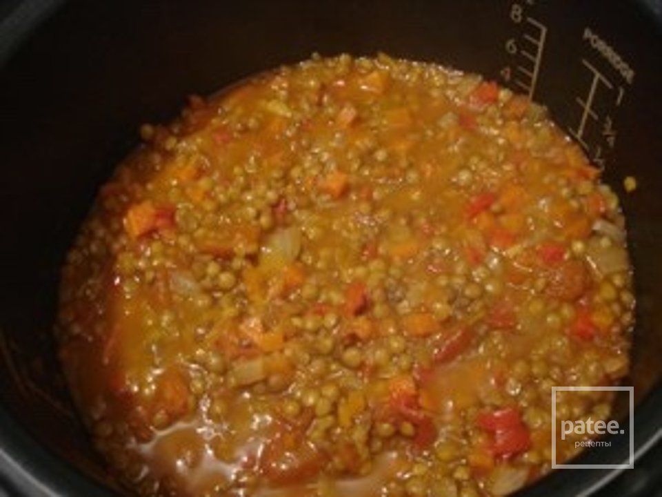 Чечевица с овощами в томатном соусе (в мультиварке) - Шаг 6