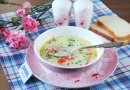 Суп с бужениной и плавленым сыром