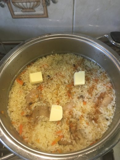 "Нежный плов с курицей" - Шаг 13