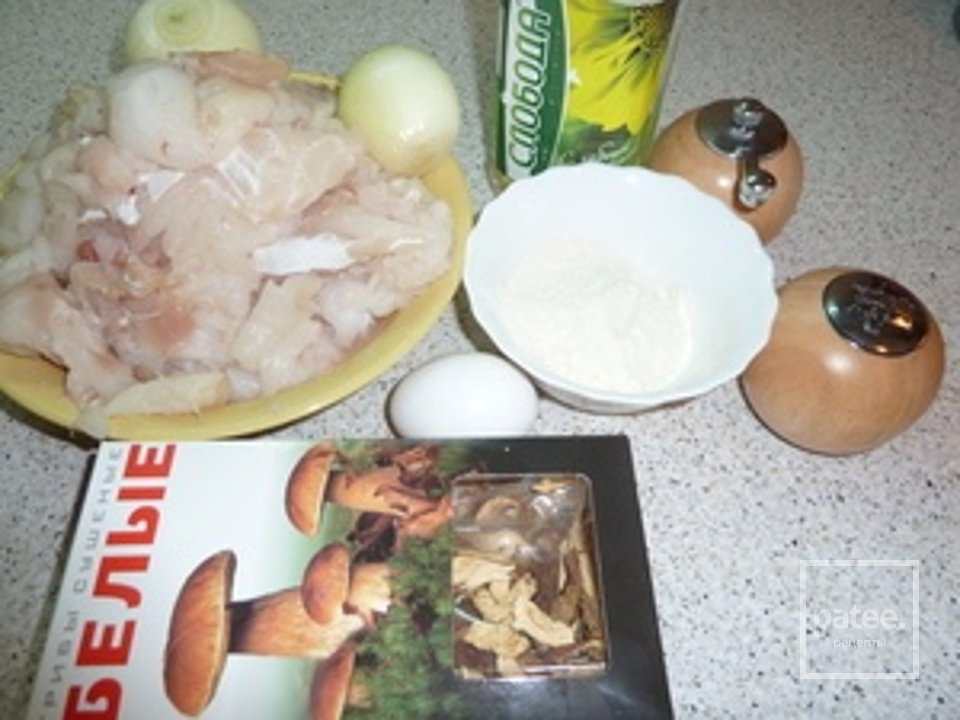 Тельное с сухими белыми грибами ( русская монастырская кухня) - Шаг 3