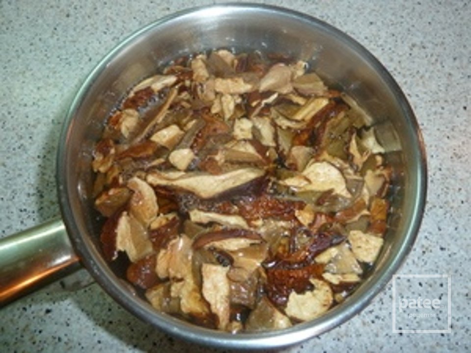 Тельное с сухими белыми грибами ( русская монастырская кухня) - Шаг 4
