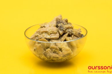 Свинина, обжареная в шампиньонах со сливками - приготовление