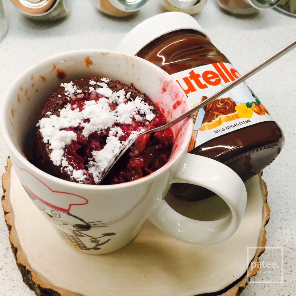 Шоколадно-вишневый кекс в кружке 🍒 - Шаг 5