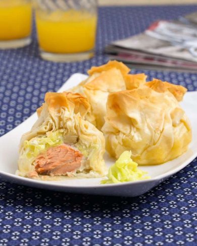 Конверты с лососем в тесте фило - Шаг 11