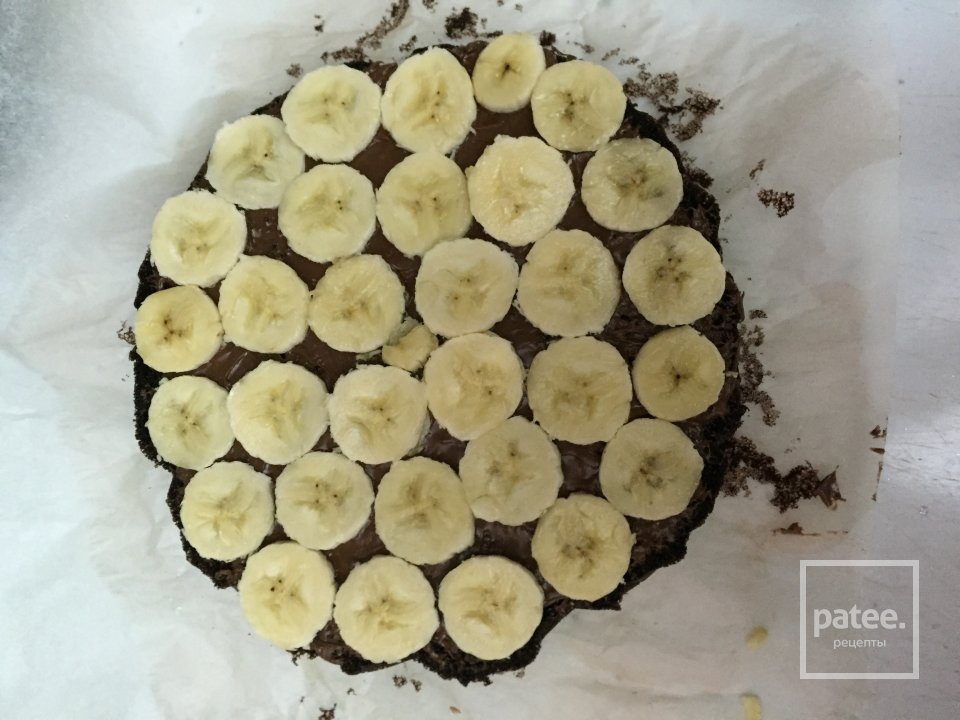 Шоколадный торт с нутеллой и бананами в глазури - Шаг 3