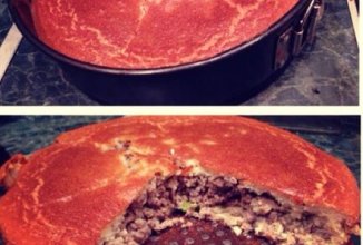 Воздушно-мясной пирог