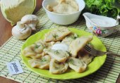 Вареники с капустой и грибами