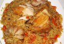 Плов из перловой крупы с курицей