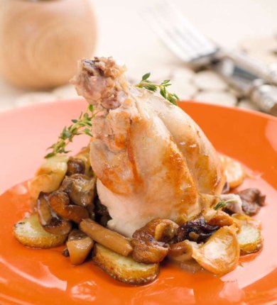 Кролик с белыми грибами - Шаг 8