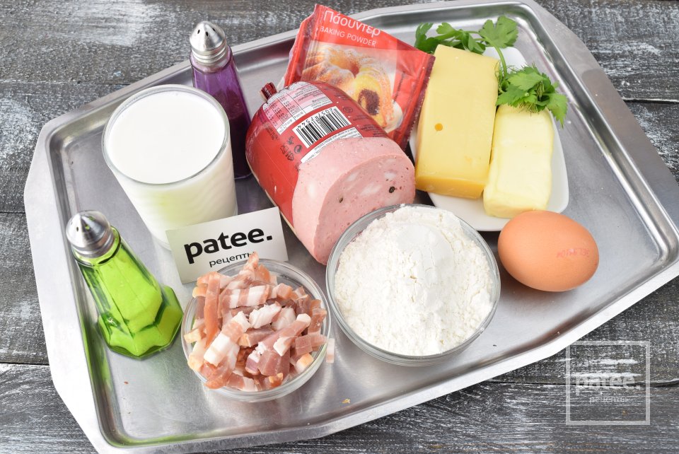 Пирожки с колбасой и сыром - Шаг 1