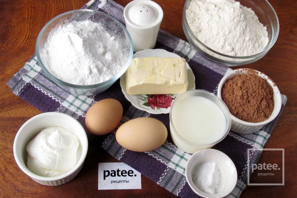 Шоколадные кексы - Шаг 1