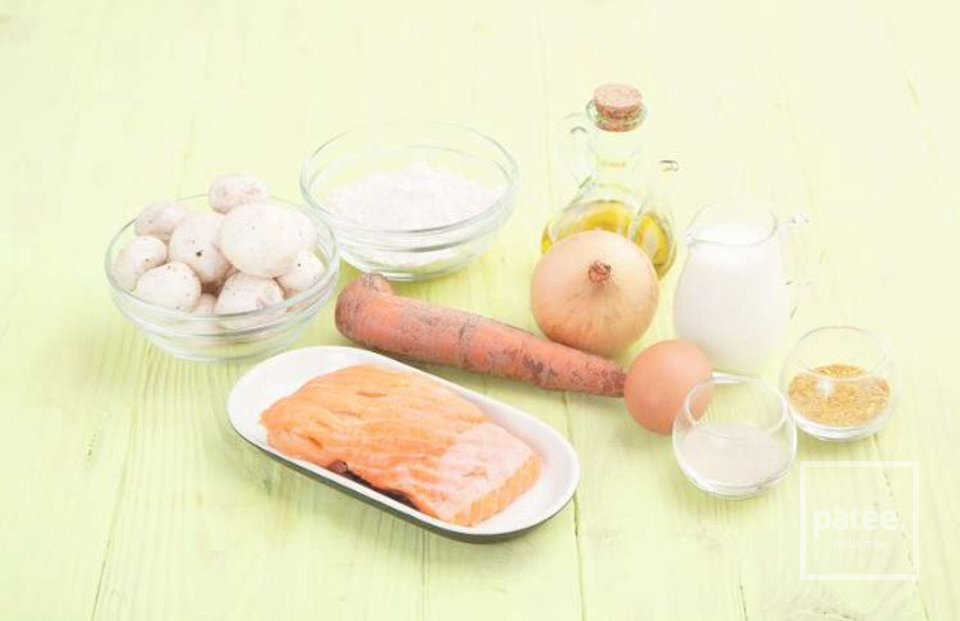 Расстегаи с красной рыбой - Шаг 1