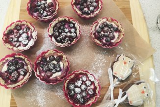 Творожные корзиночки ПП с ягодами