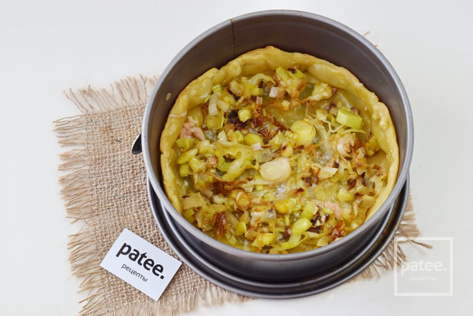 Киш с лососем и брокколи - Шаг 5