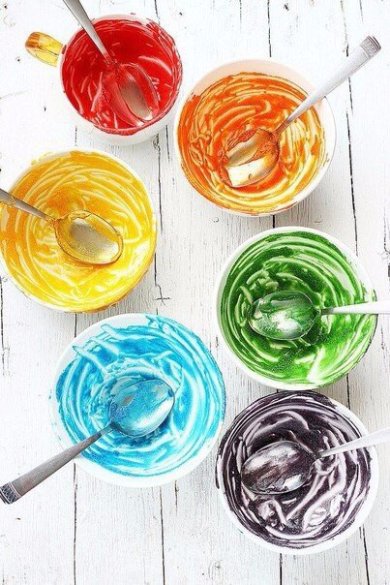 Мини-пончики "радуга" - Шаг 1