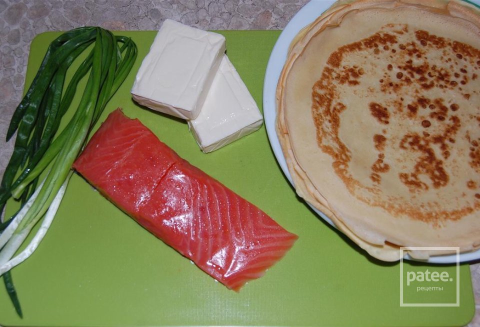 Блинчики с сёмгой - Шаг 3