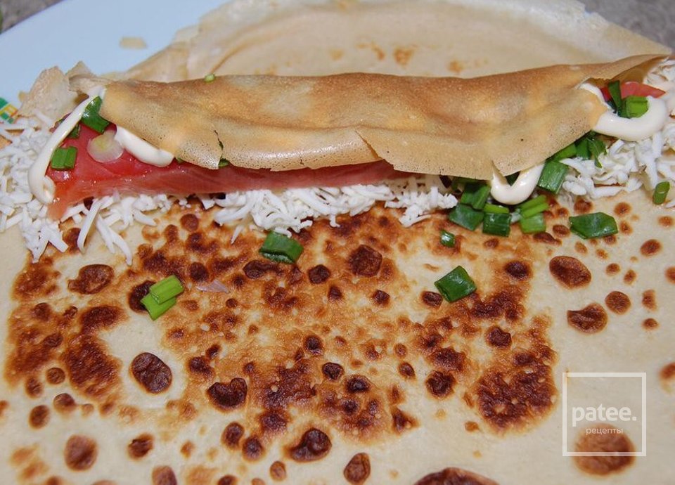 Блинчики с сёмгой - Шаг 8