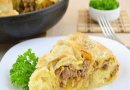 Мясной пирог из лаваша