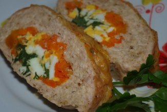 Куриный рулет с курагой