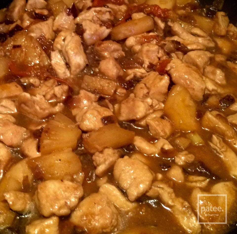 Курица с ананасами - Шаг 9