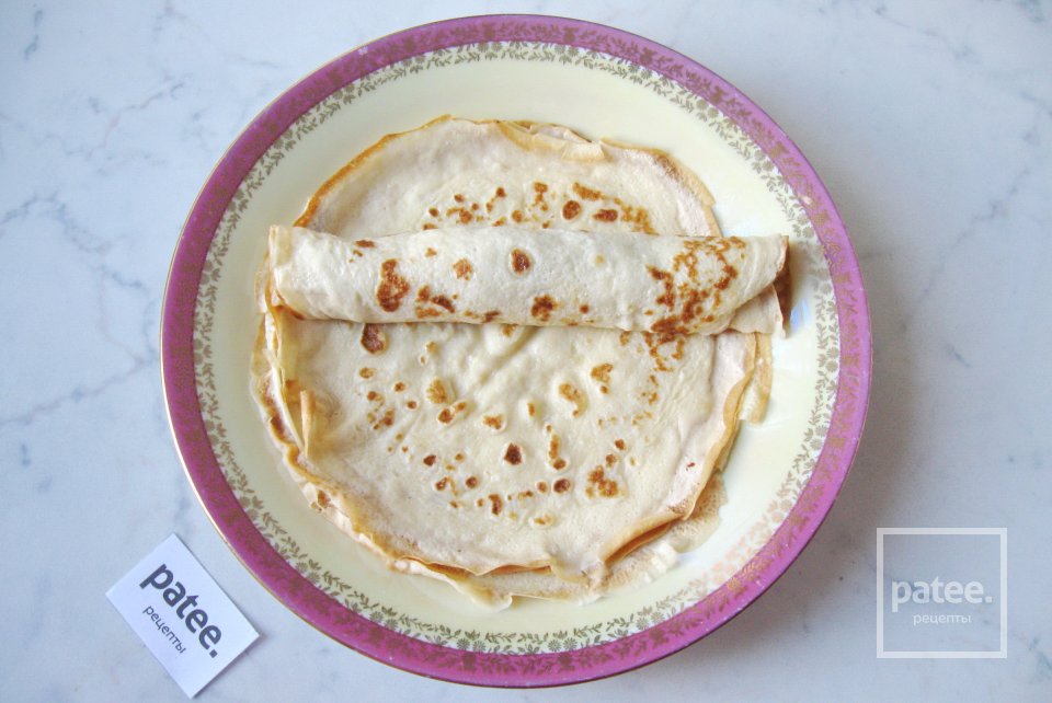 Куриный рулет с блинами - Шаг 11