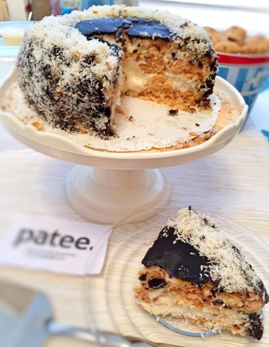 Торт "Баунти" без выпекания - Шаг 6