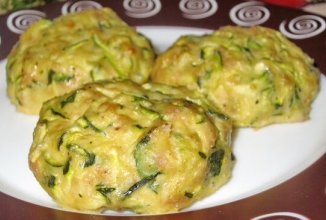 Кабачковые котлеты с фаршем в духовке