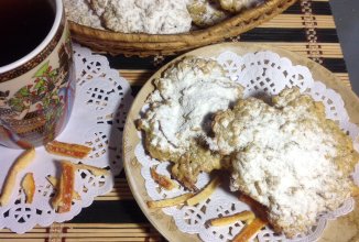 Овсяно-апельсиновое печенье