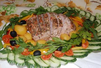 Корейка запечённая в фольге "По-гусарски"