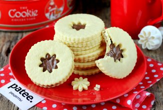 Песочное печенье с нутеллой