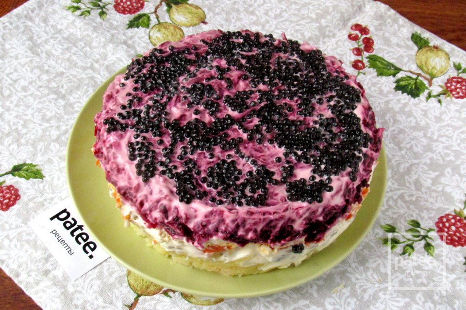 Салат шуба с консервами - Шаг 15