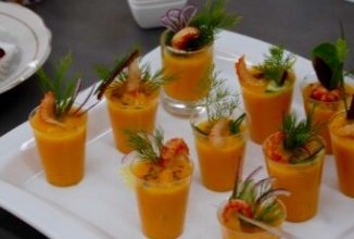 Сырный суп с креветками