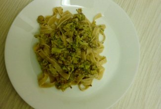Паста с броколли и грибами