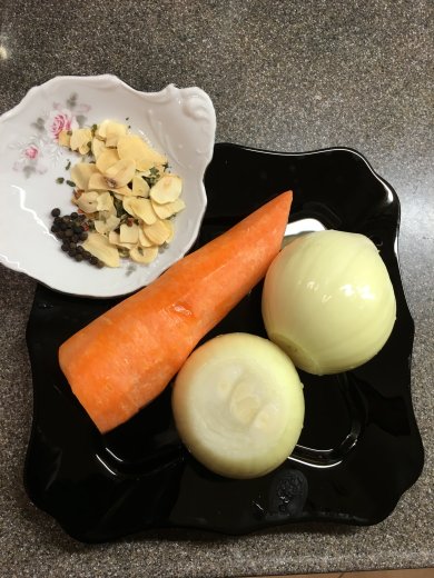 "Янтарная " рыбная чорба - Шаг 4